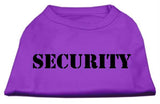 Security Screen Print Shirts Purple w- white text Lg (14)