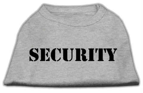 Security Screen Print Shirts Grey w- black text Med (12)