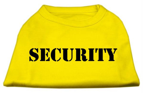 Security Screen Print Shirts Yellow Med (12)