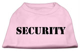 Security Screen Print Shirts Light Pink w- black text XS (8)