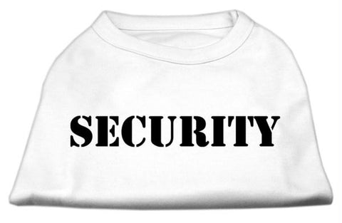 Security Screen Print Shirts White w- black text XS (8)