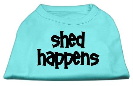 Shed Happens Screen Print Shirt Aqua Lg (14)