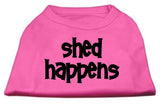 Shed Happens Screen Print Shirt Bright Pink Lg (14)