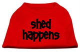 Shed Happens Screen Print Shirt Red Med (12)