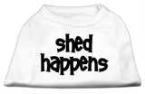 Shed Happens Screen Print Shirt White Med (12)