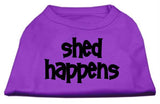 Shed Happens Screen Print Shirt Purple XS (8)