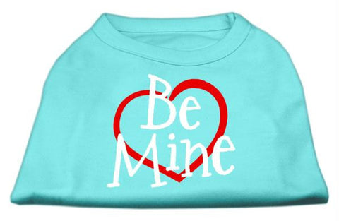 Be Mine Screen Print Shirt Aqua Lg (14)