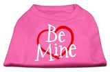 Be Mine Screen Print Shirt Bright Pink XS (8)