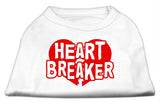 Heart Breaker Screen Print Shirt White Lg (14)