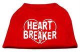 Heart Breaker Screen Print Shirt Red  Med (12)