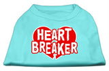 Heart Breaker Screen Print Shirt Aqua XXL (18)