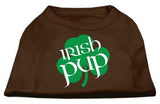 Irish Pup Screen Print Shirt Brown Med (12)