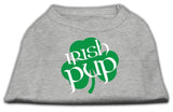 Irish Pup Screen Print Shirt Grey Med (12)