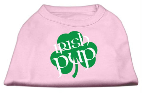 Irish Pup Screen Print Shirt Light Pink  Med (12)