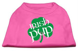 Irish Pup Screen Print Shirt Bright Pink Sm (10)