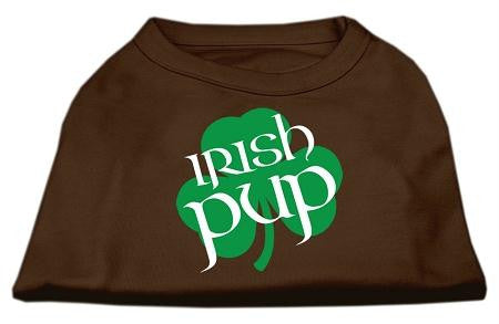 Irish Pup Screen Print Shirt Brown Sm (10)