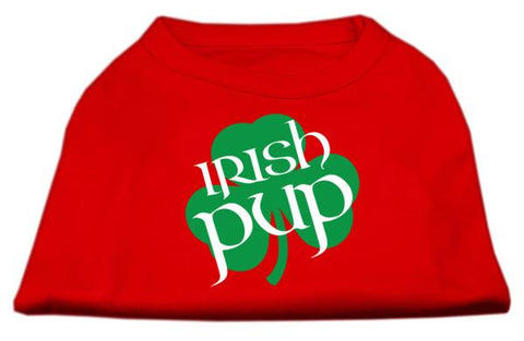 Irish Pup Screen Print Shirt Red XS (8)