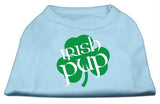 Irish Pup Screen Print Shirt Baby Blue XXL (18)