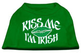 Kiss Me I'm Irish Screen Print Shirt Emerald Green XS (8)