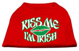 Kiss Me I'm Irish Screen Print Shirt Red XXL (18)