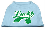 Lucky Swoosh Screen Print Shirt Baby Blue Lg (14)