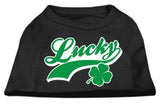 Lucky Swoosh Screen Print Shirt Black  XL (16)