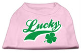 Lucky Swoosh Screen Print Shirt Light Pink  XS (8)