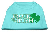 Proud to be Irish Screen Print Shirt Aqua Lg (14)