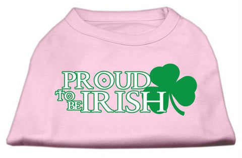 Proud to be Irish Screen Print Shirt Light Pink  Lg (14)