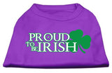 Proud to be Irish Screen Print Shirt Purple Lg (14)