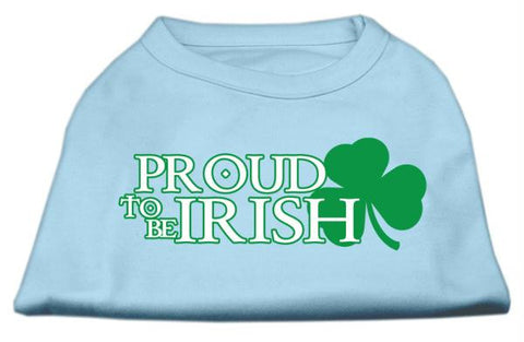 Proud to be Irish Screen Print Shirt Baby Blue Med (12)