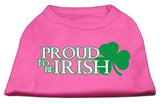 Proud to be Irish Screen Print Shirt Bright Pink Med (12)