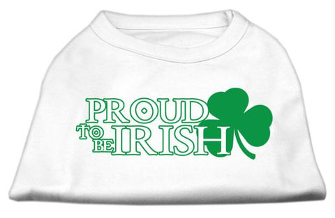 Proud to be Irish Screen Print Shirt White  Med (12)