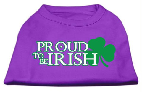 Proud to be Irish Screen Print Shirt Purple XL (16)