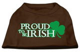 Proud to be Irish Screen Print Shirt Brown XS (8)