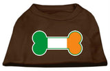 Bone Flag Ireland Screen Print Shirt Brown Lg (14)