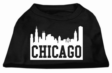 Chicago Skyline Screen Print Shirt Black XXL (18)