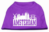 Amsterdam Skyline Screen Print Shirt Purple Lg (14)