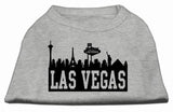 Las Vegas Skyline Screen Print Shirt Grey Lg (14)