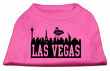 Las Vegas Skyline Screen Print Shirt Bright Pink Med (12)