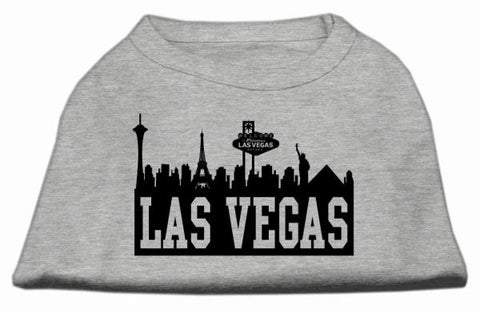 Las Vegas Skyline Screen Print Shirt Grey Med (12)