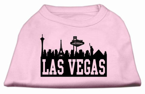 Las Vegas Skyline Screen Print Shirt Light Pink Med (12)