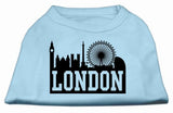 London Skyline Screen Print Shirt Baby Blue Lg (14)