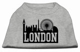 London Skyline Screen Print Shirt Grey Med (12)