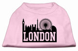 London Skyline Screen Print Shirt Light Pink Med (12)