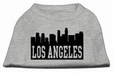 Los Angeles Skyline Screen Print Shirt Grey Lg (14)