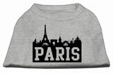 Paris Skyline Screen Print Shirt Grey Med (12)