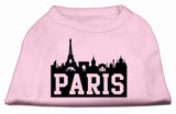 Paris Skyline Screen Print Shirt Light Pink Sm (10)