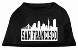 San Francisco Skyline Screen Print Shirt Black Lg (14)