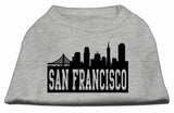 San Francisco Skyline Screen Print Shirt Grey Lg (14)